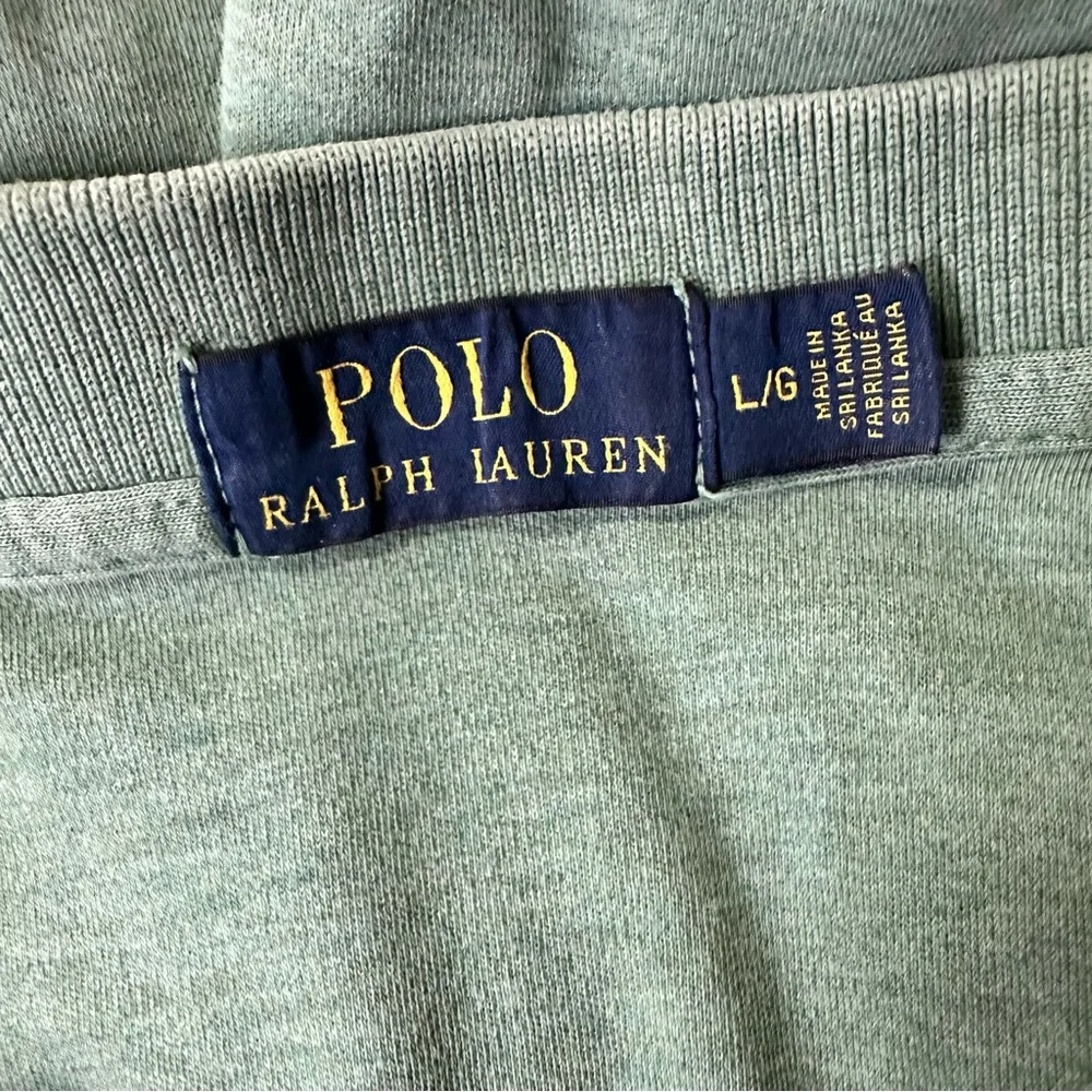 Polo Ralph Lauren Heathered Green Polo Men Size Large‎
